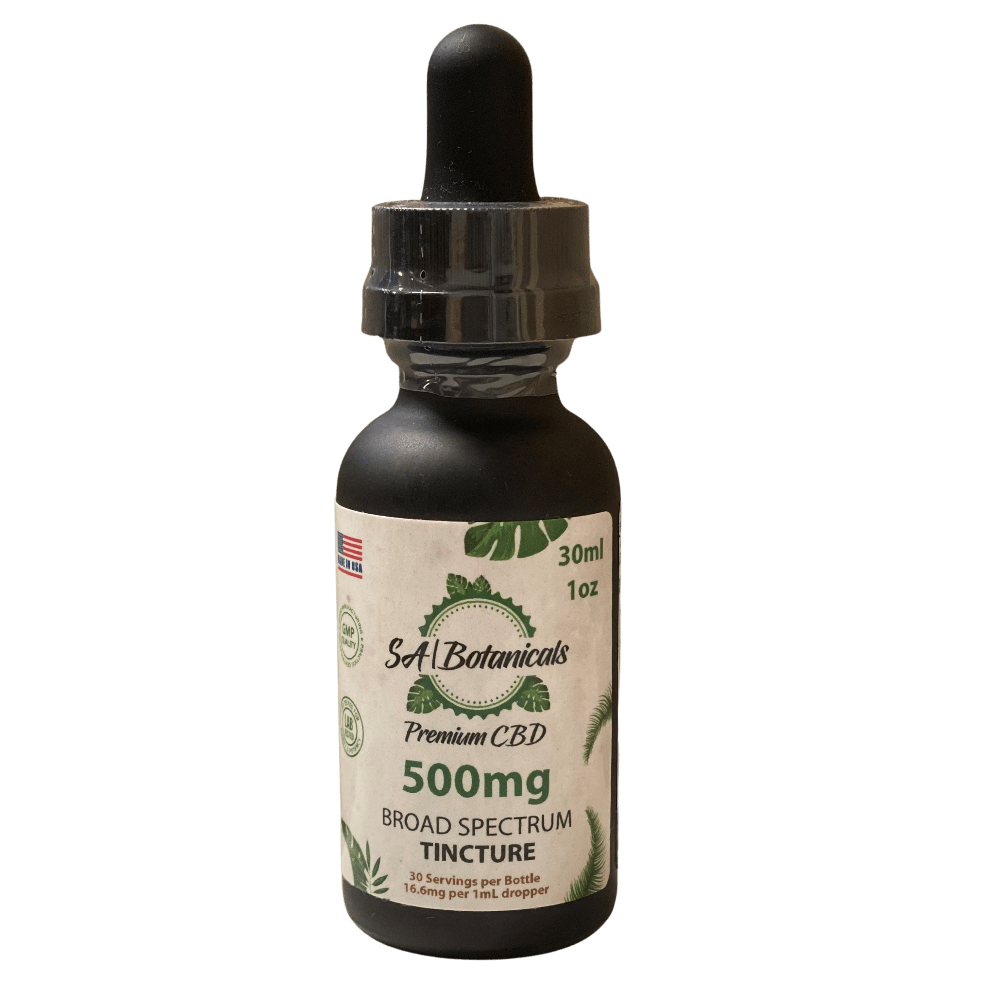 SA Botanicals Broad Spectrum Tincture 500mg - SA Botanicals CBD